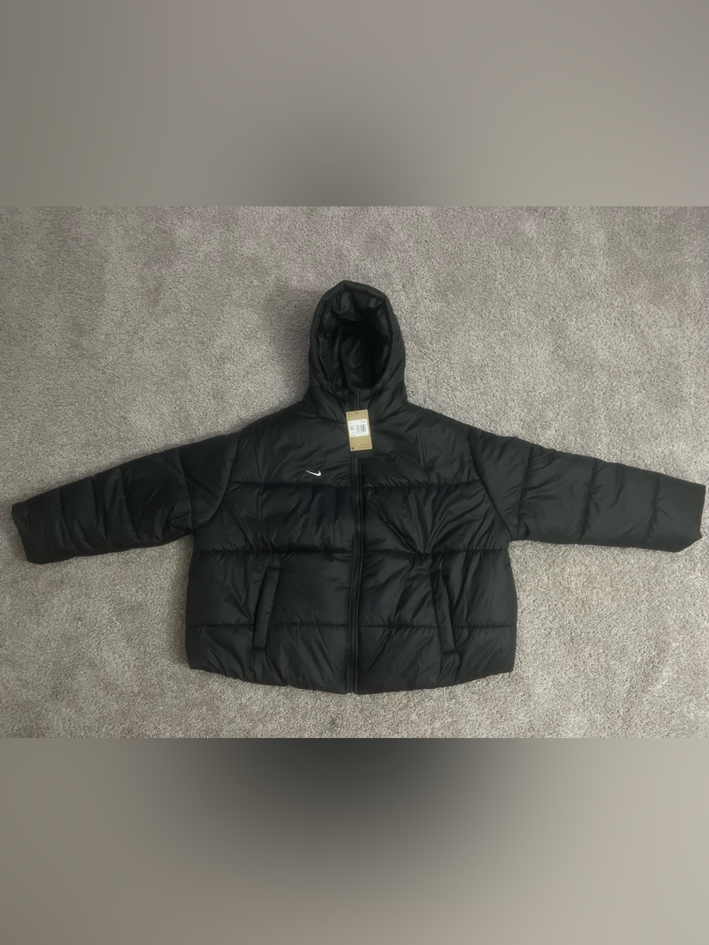Nike Metro Therma Fit Puffer Jacket Black Women’s Size 1X FZ5901-010